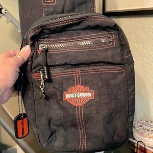 Harley Davidson Crossbody Nylon Sling Purse.